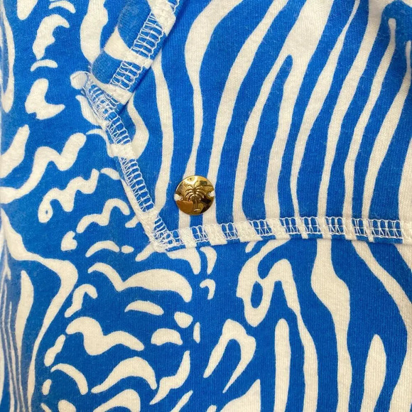 LILLY PULITZER Skipper Popover Night Swimming Blue Jacket UPF 50 Size XS - Picture 4 of 7